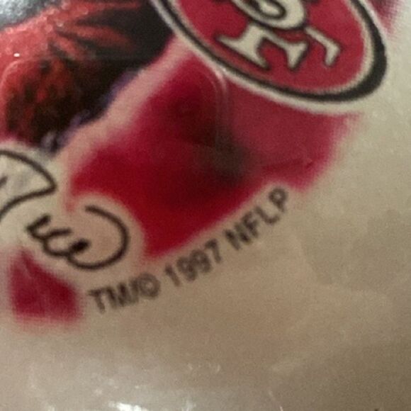 Vintage 1997 Jerry Rice 80 Glass Christmas Ornament Sports Collectors Series USA - Picture 7 of 8